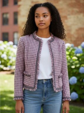 View Tweed Fringed Jacket